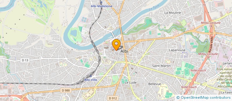 localisation de l'entreprise JNT à ALBI