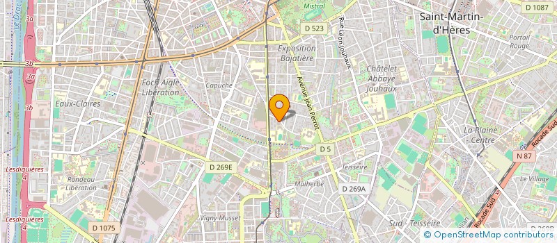 localisation de l'entreprise JNT RESTAURATION à GRENOBLE