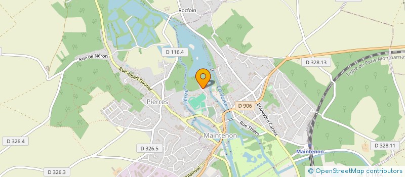 localisation de l'entreprise JNT TRANSPORT à MAINTENON