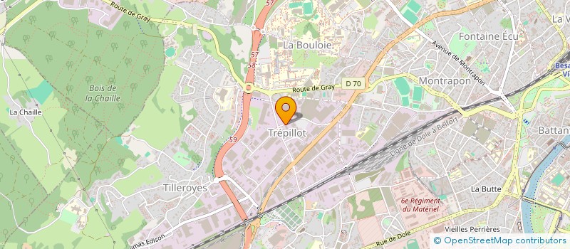 localisation de l'entreprise JNV G.E.R.  BESANCON