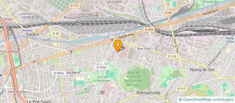 localisation de l'entreprise JO à ROMAINVILLE