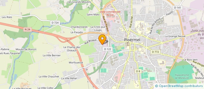 localisation de l'entreprise JO & CI  PLOERMEL