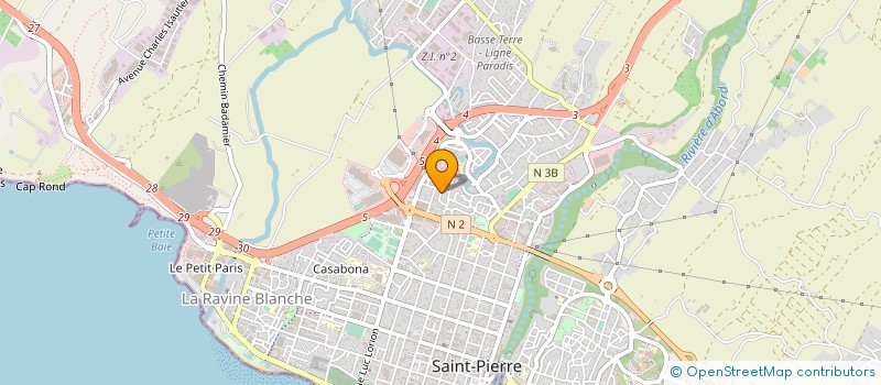 localisation de l'entreprise JO ELECTRICITE SARL à SAINT-PIERRE