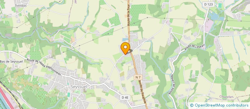 localisation de l'entreprise JO GROUPE  SEYSSUEL