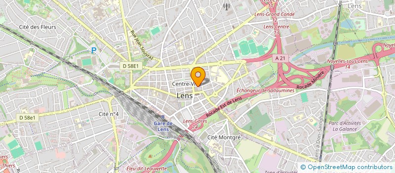 localisation de l'entreprise JO IMMO  LENS