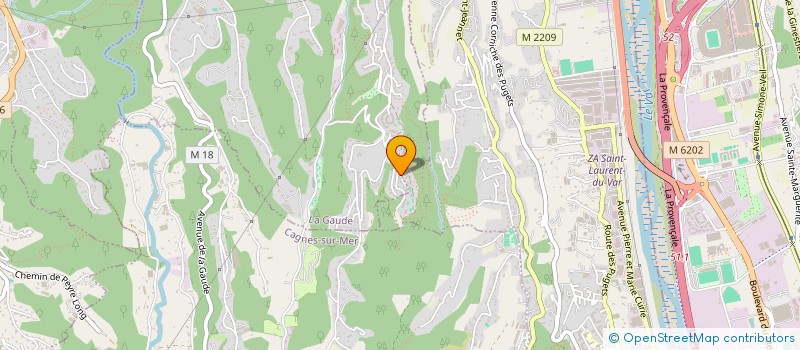 localisation de l'entreprise JO LE TAXI  LA GAUDE