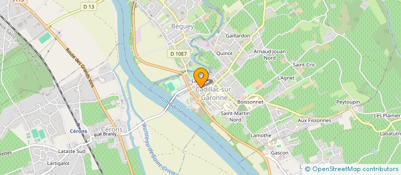 localisation de l'entreprise JO'LY CUIR BOUTIQUE  CADILLAC-SUR-GARONNE