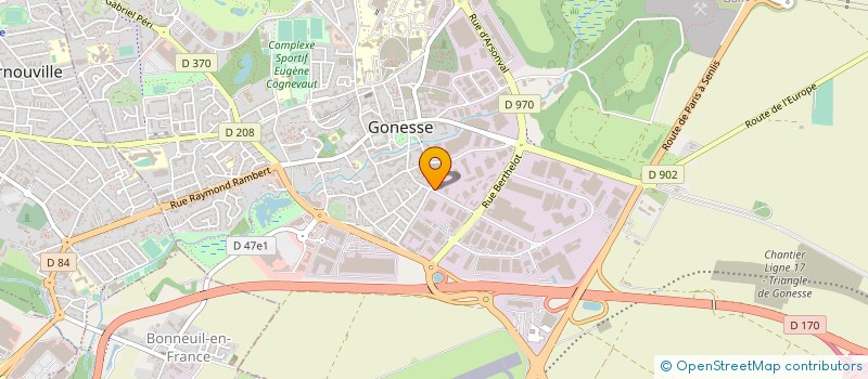 localisation de l'entreprise JO.MA.BA. BATIMENT à GONESSE