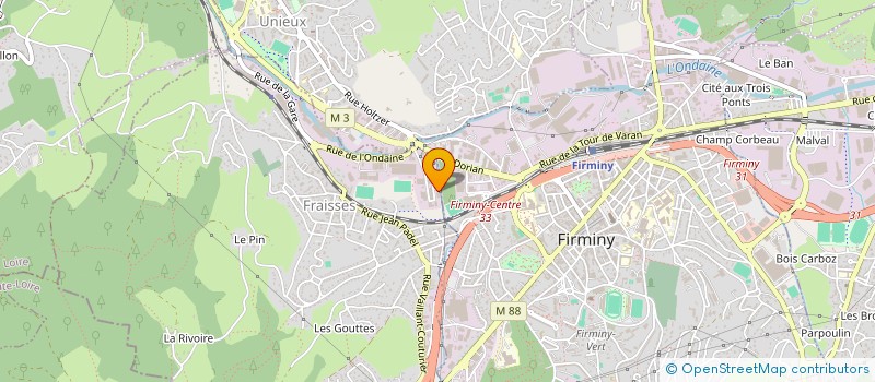 localisation de l'entreprise JO.MAT.AUTOS.  FIRMINY