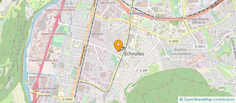localisation de l'entreprise JO RENOV' à ECHIROLLES