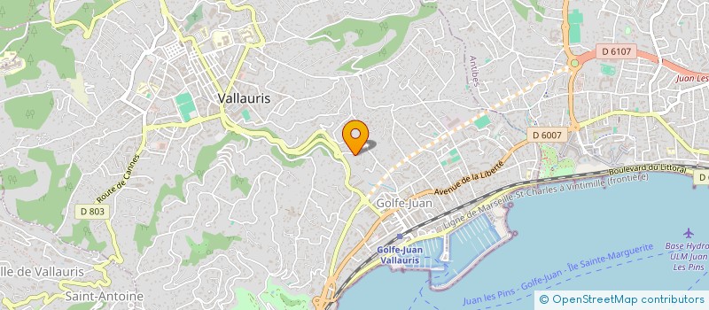 localisation de l'entreprise JO SEA BOATS  VALLAURIS