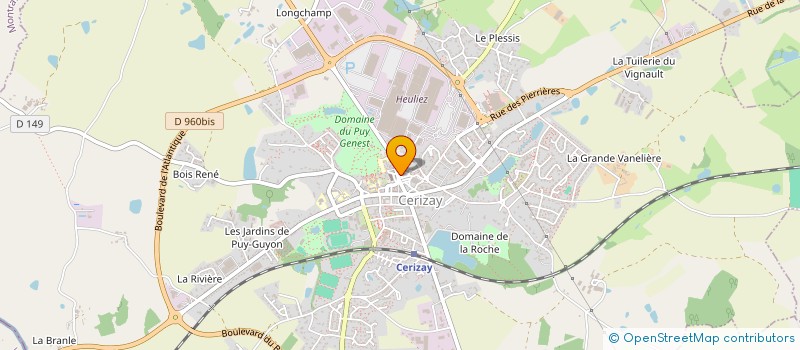 localisation de l'entreprise JO'TITOM  CERIZAY