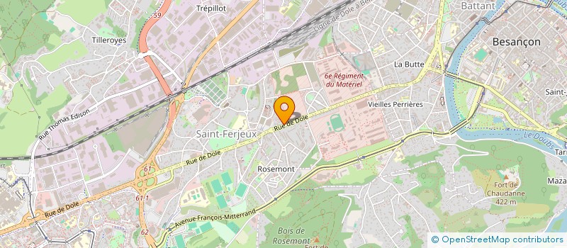 localisation de l'entreprise JO & TOIT  BESANCON