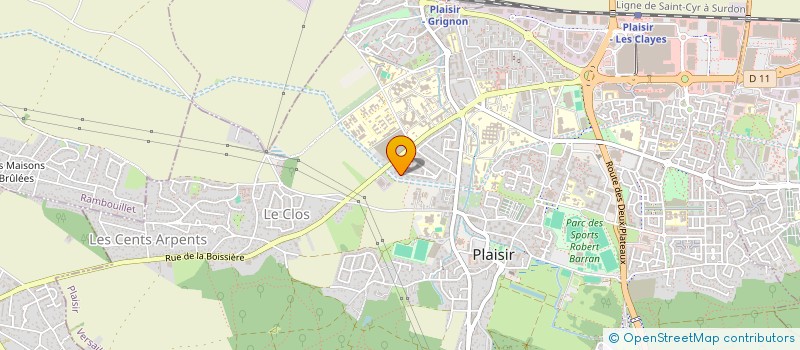 localisation de l'entreprise JO.W.S à PLAISIR