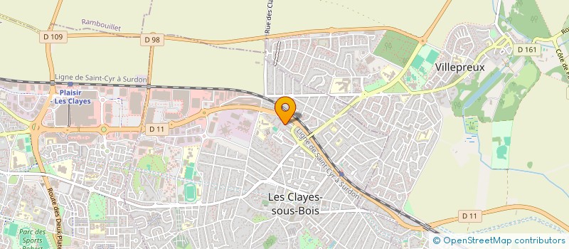 localisation de l'entreprise JO2  LES CLAYES-SOUS-BOIS