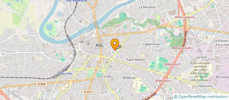 localisation de l'entreprise JOA à ALBI