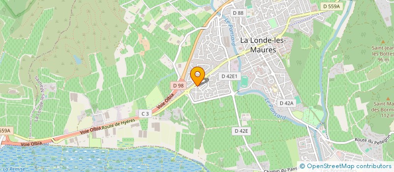 localisation de l'entreprise JOA IMMOBILIER  LA LONDE-LES-MAURES