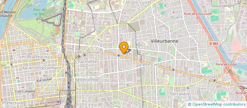 localisation de l'entreprise JOA LEONE  VILLEURBANNE