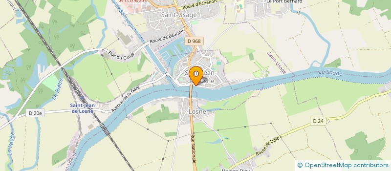 localisation de l'entreprise JOABM  SAINT-JEAN-DE-LOSNE