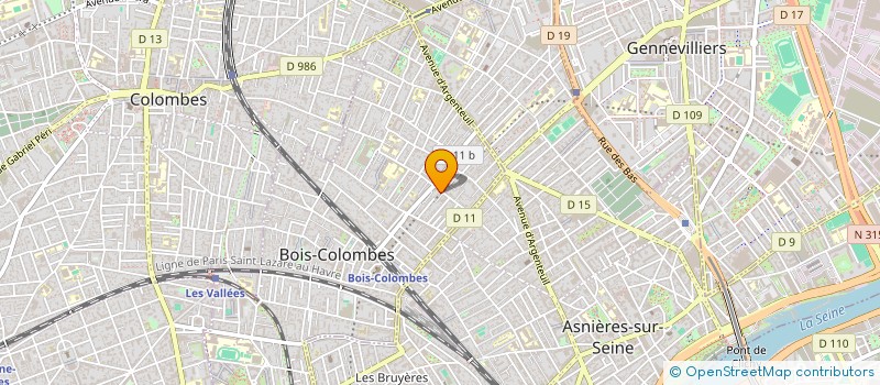 localisation de l'entreprise JOACHIM DU BELLAY à BOIS-COLOMBES