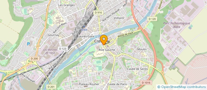 localisation de l'entreprise JOAILLERIE PLATROZ à CREIL