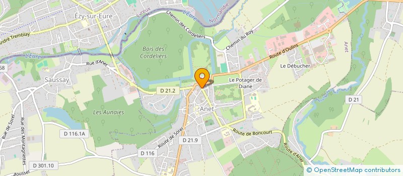 localisation de l'entreprise JOAILLERIE TRIDENT à ANET