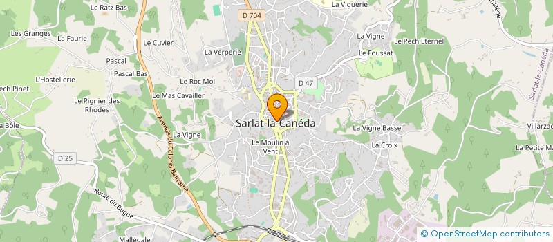 localisation de l'entreprise JOAILLIA à SARLAT-LA-CANEDA