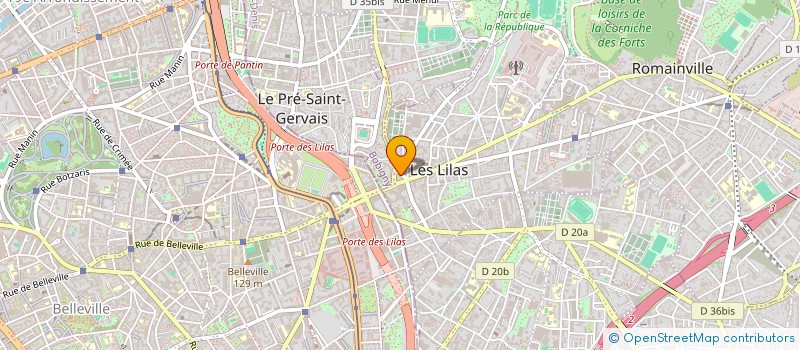 localisation de l'entreprise JOAL à LES LILAS