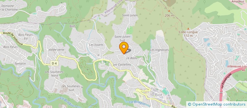 localisation de l'entreprise JOALINE  BIOT