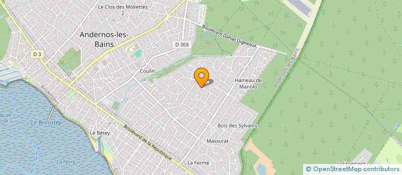 localisation de l'entreprise JOALIOTT  ANDERNOS-LES-BAINS