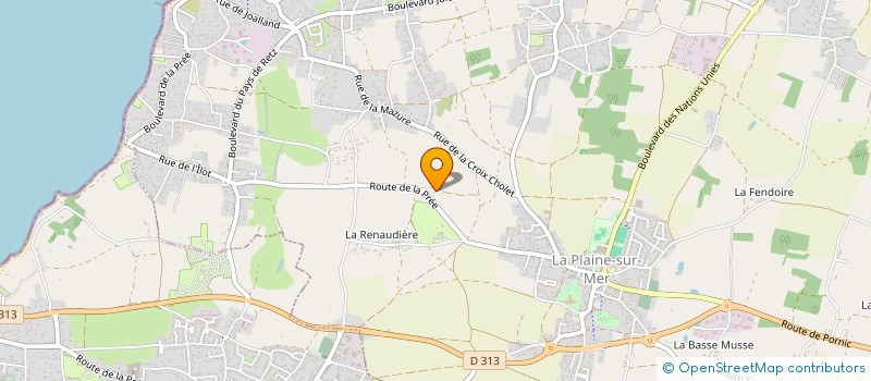 localisation de l'entreprise JOALLAND EQUITATION à LA PLAINE-SUR-MER