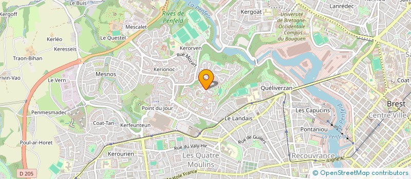 localisation de l'entreprise JOAM à BREST