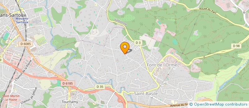 localisation de l'entreprise JOAM INVEST à MOUGINS