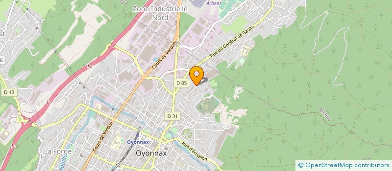 localisation de l'entreprise JOAN INVEST à OYONNAX