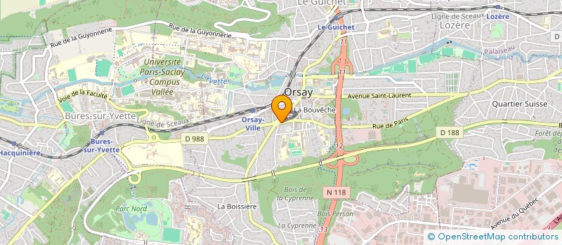localisation de l'entreprise JOAN ORSAY à ORSAY