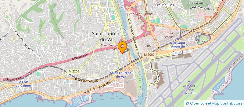 localisation de l'entreprise JOANA à SAINT-LAURENT-DU-VAR