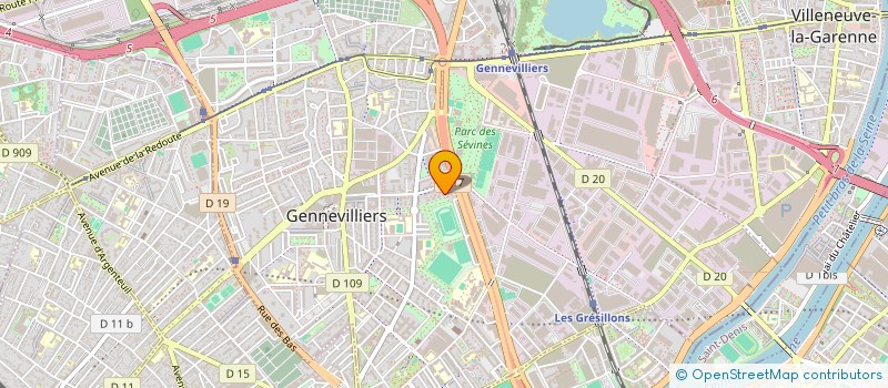localisation de l'entreprise JOANET TAXI 92 à GENNEVILLIERS