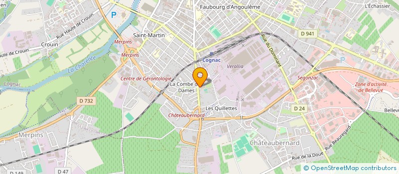 localisation de l'entreprise JOANINHA  CHATEAUBERNARD