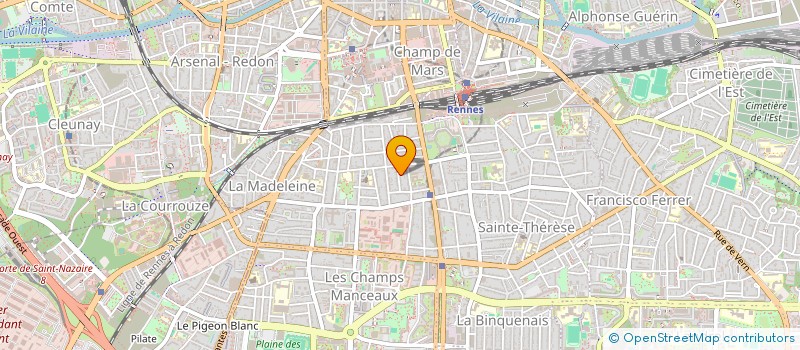 localisation de l'entreprise JOANN F.F.  RENNES
