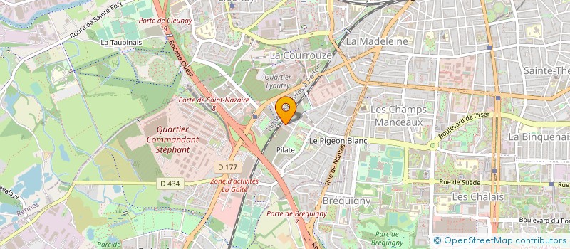 localisation de l'entreprise JOANNA CLUB  SAINT-JACQUES-DE-LA-LANDE