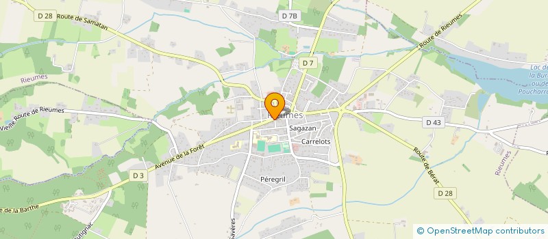 localisation de l'entreprise JOANNA COIFFURE  RIEUMES