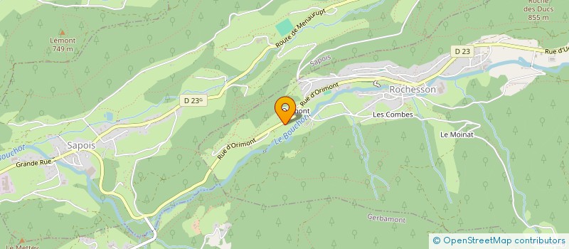 localisation de l'entreprise JOANNES PAYSAGE ENVIRONNEMENT  ROCHESSON