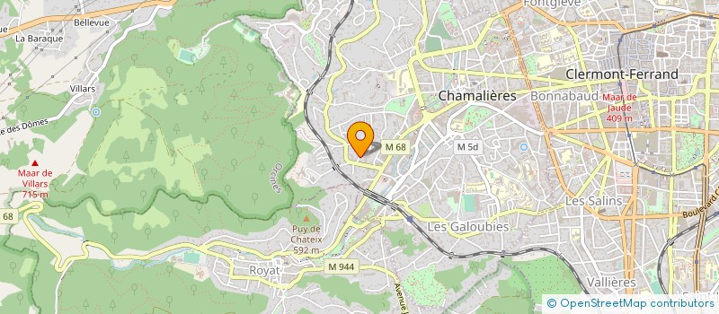 localisation de l'entreprise JOANNET&LEBRETON à CHAMALIERES