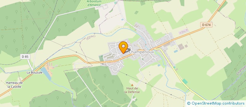 localisation de l'entreprise JOANNIC CHOPLIN  CHAMPENOUX