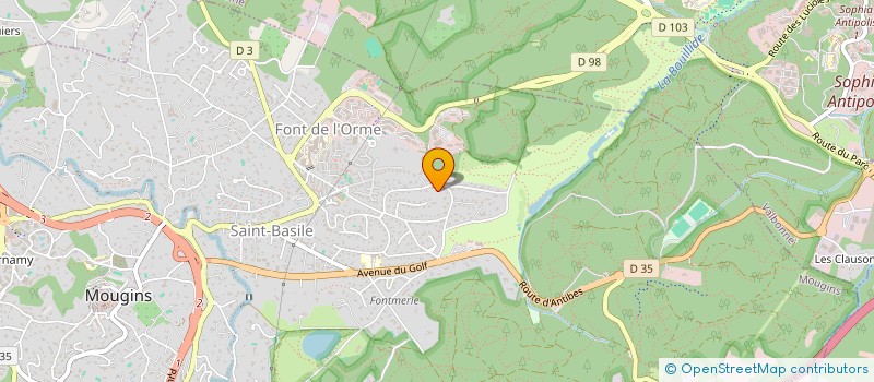 localisation de l'entreprise JOANPU  MOUGINS