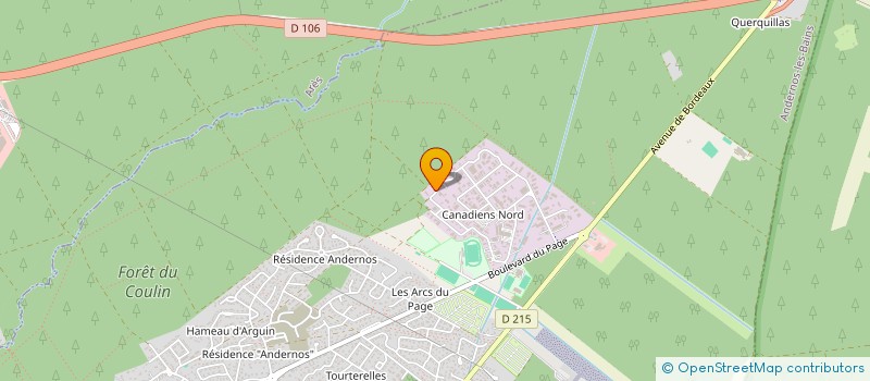 localisation de l'entreprise JOAQUIM ESTEVES  ANDERNOS-LES-BAINS