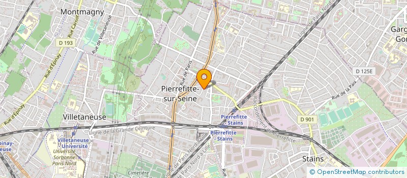 localisation de l'entreprise JOAQUIM PEINTURE à PIERREFITTE-SUR-SEINE