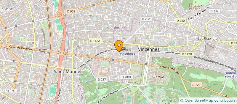 localisation de l'entreprise JOARCH INVEST à VINCENNES