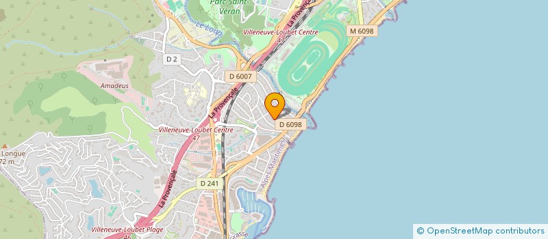 localisation de l'entreprise JOAX à VILLENEUVE-LOUBET