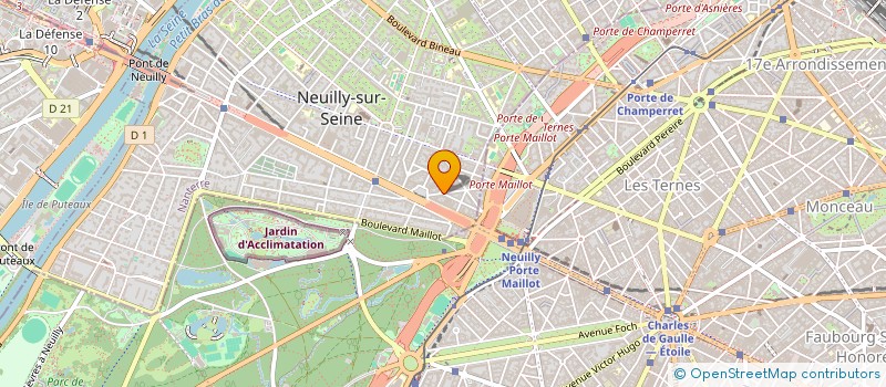localisation de l'entreprise JOB à NEUILLY-SUR-SEINE
